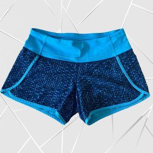 Lululemon Run Times Short 4" - Samba Snake Kayak Blue Hero/Kayak Blue - Size 4